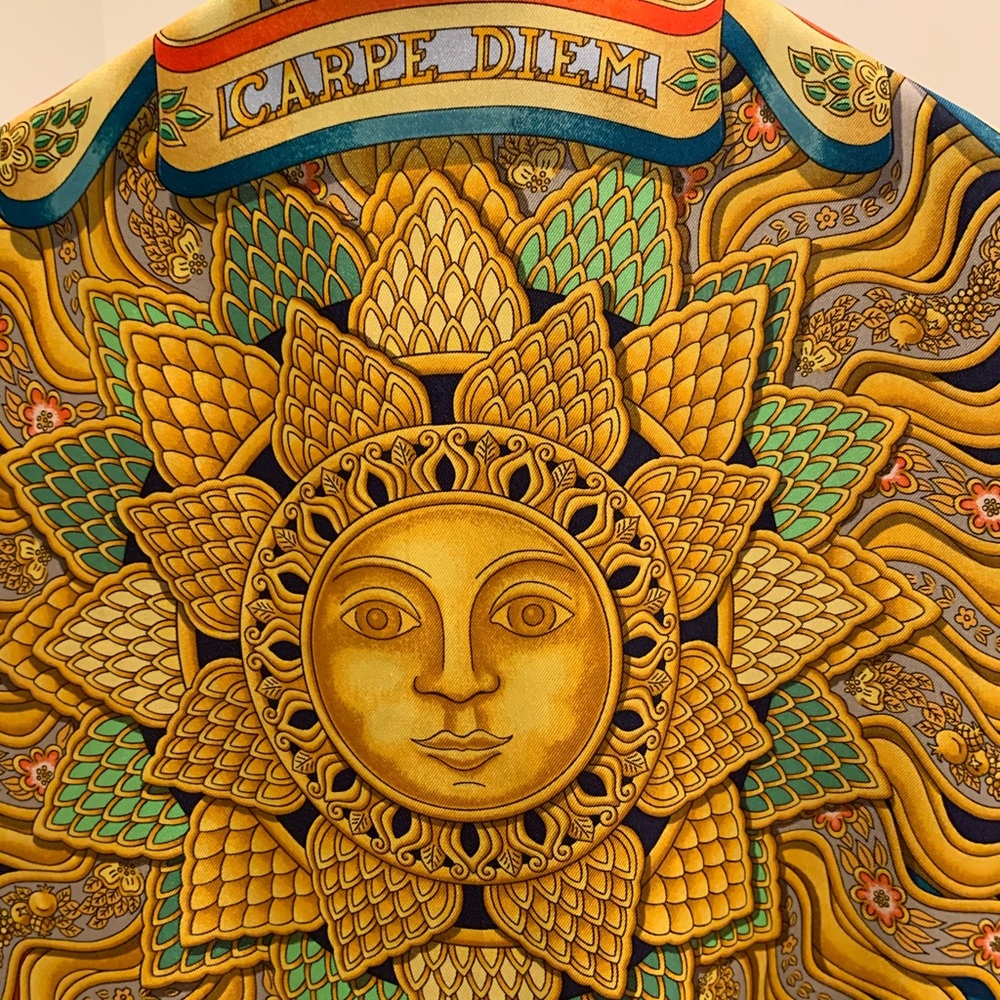 1990’s authentic men’s Hermes suede & silk vest - Picture 4 of 4